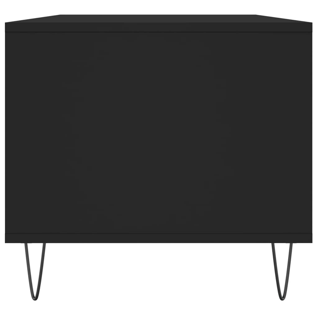 vidaXL Salongbord svart 90x49x45 cm konstruert tre