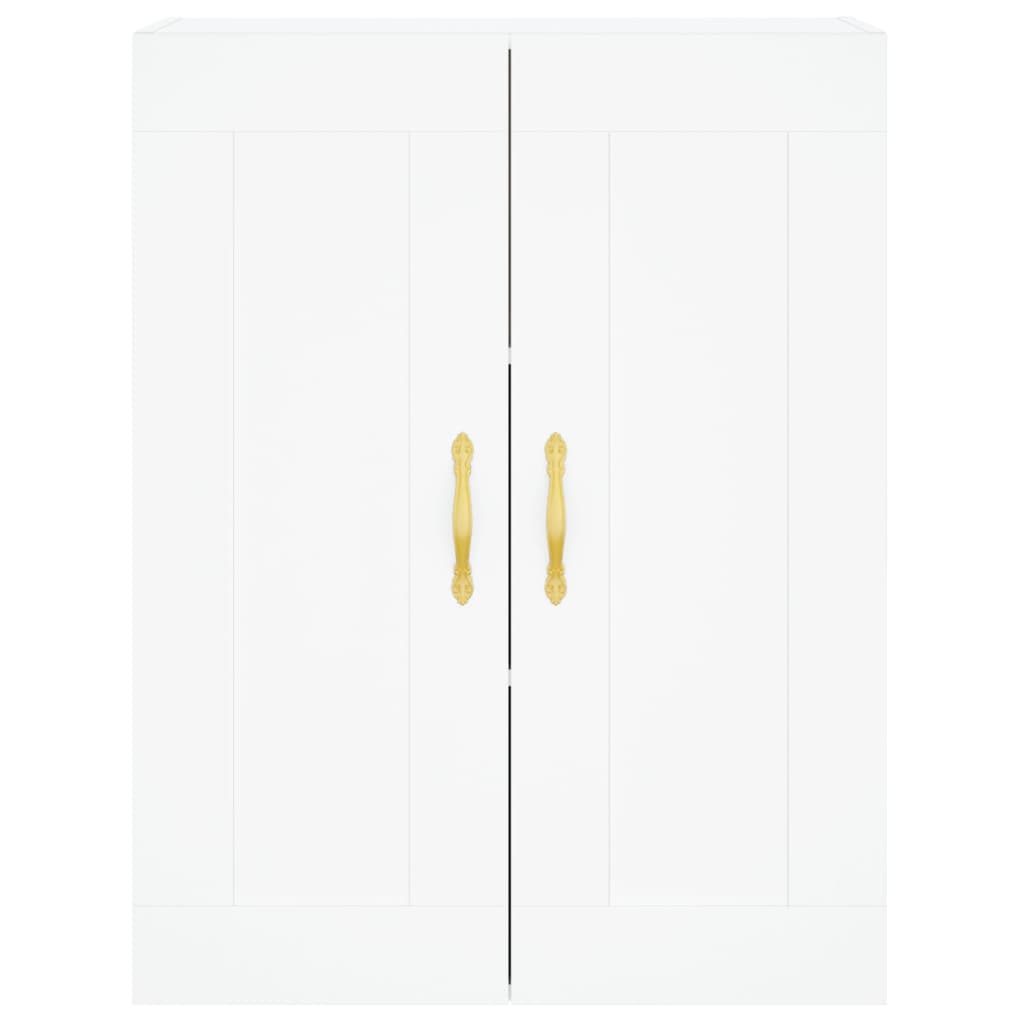 vidaXL Highboard hvit 69,5x34x180 cm konstruert tre