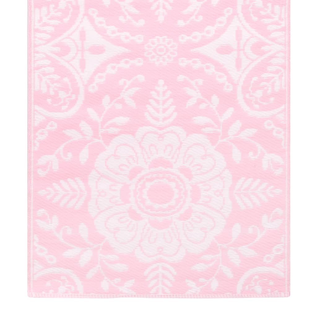 vidaXL Uteteppe rosa 80x150 cm PP