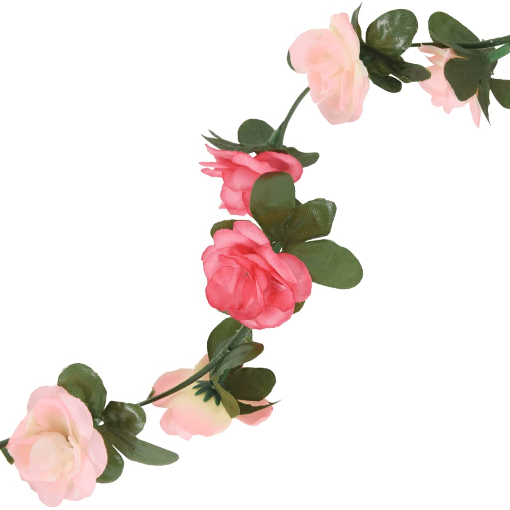 vidaXL Blomsterkranser for jul 6 stk rose 240 cm