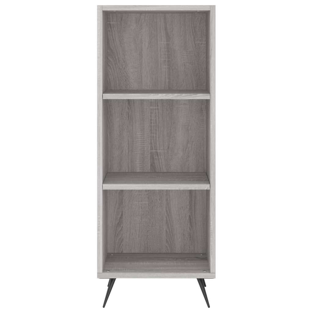 vidaXL Highboard grå sonoma 34,5x34x180 cm konstruert tre