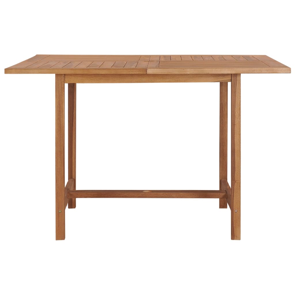 vidaXL Utendørs spisebord 110x110x75 cm heltre teak