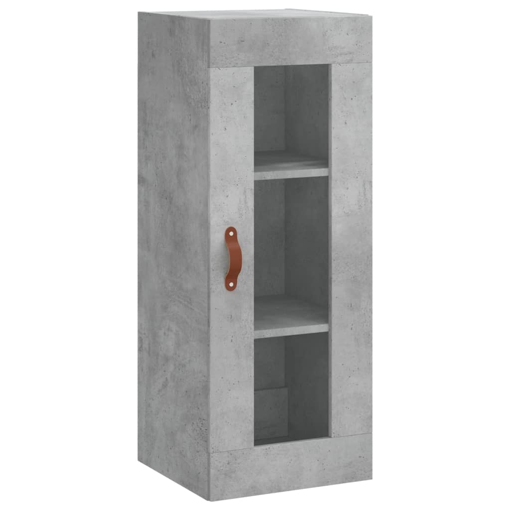 vidaXL Highboard betonggrå 34,5x34x180 cm konstruert tre