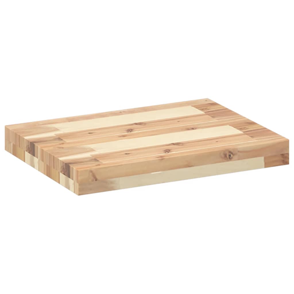 vidaXL Flytende hyller 4 stk 60x30x4 cm ubehandlet heltre akasie