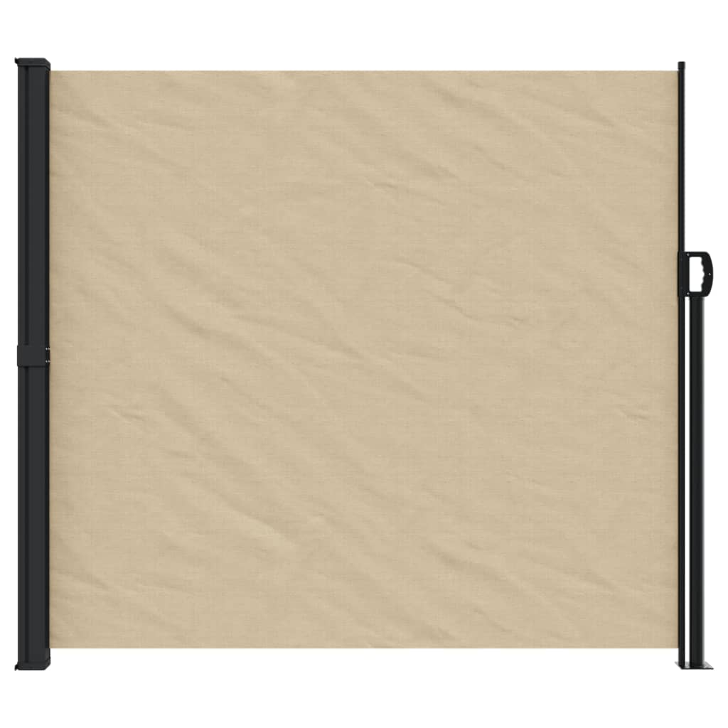 vidaXL Uttrekkbar sidemarkise beige 180x300 cm