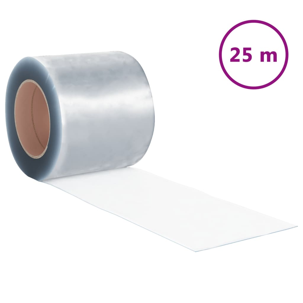 vidaXL Strimmelgardin PVC rull 2 mm x 200 mm 25 m