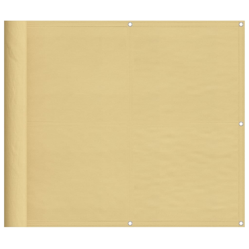 vidaXL Balkongskjerm sand 90x1000 cm 100% polyester oxford