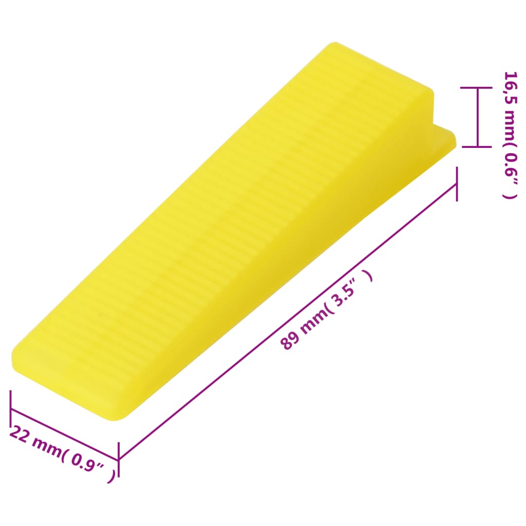 vidaXL Flisklipssystem 250 kiler 500 klips 3 mm