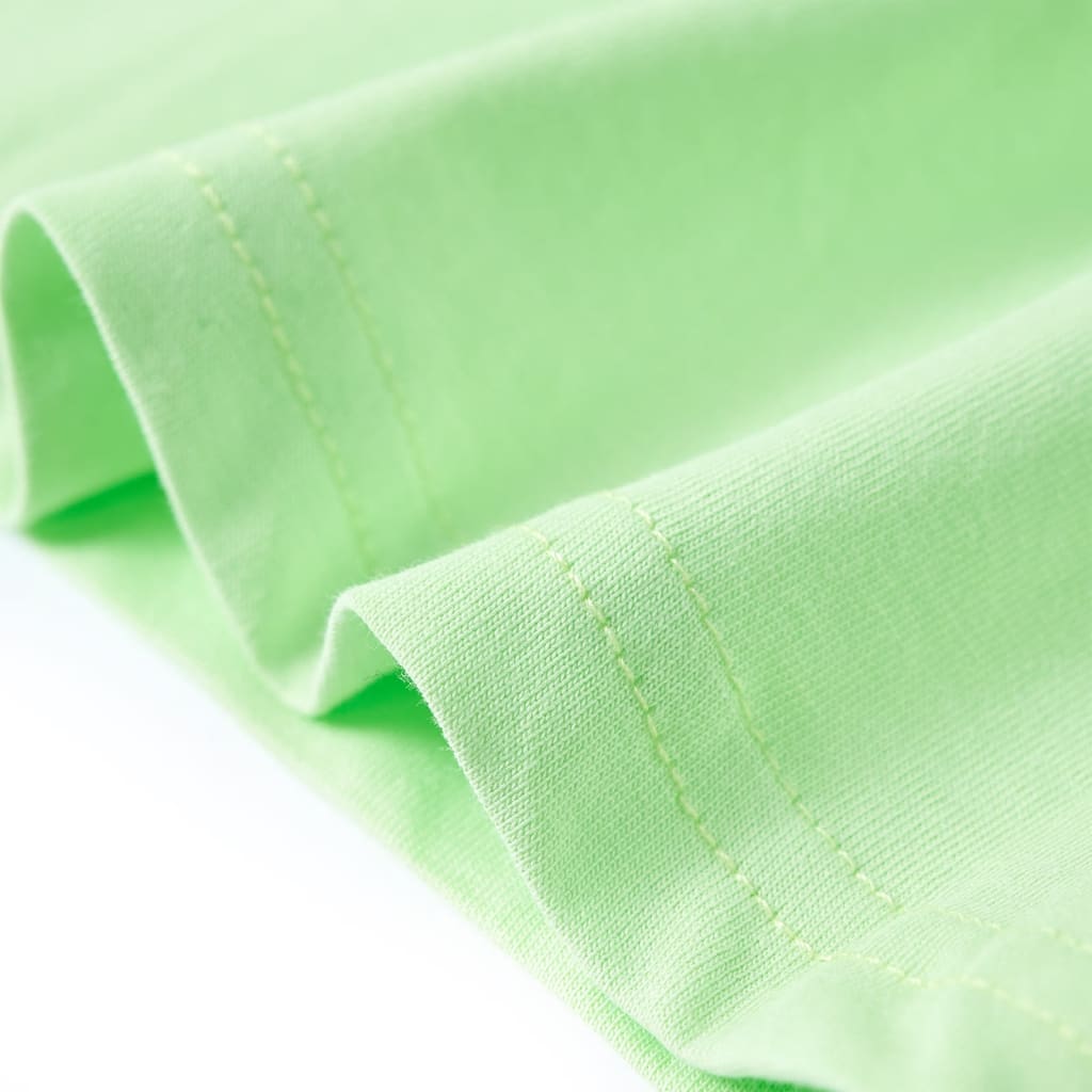 T-skjorte for barn limegrønn 128