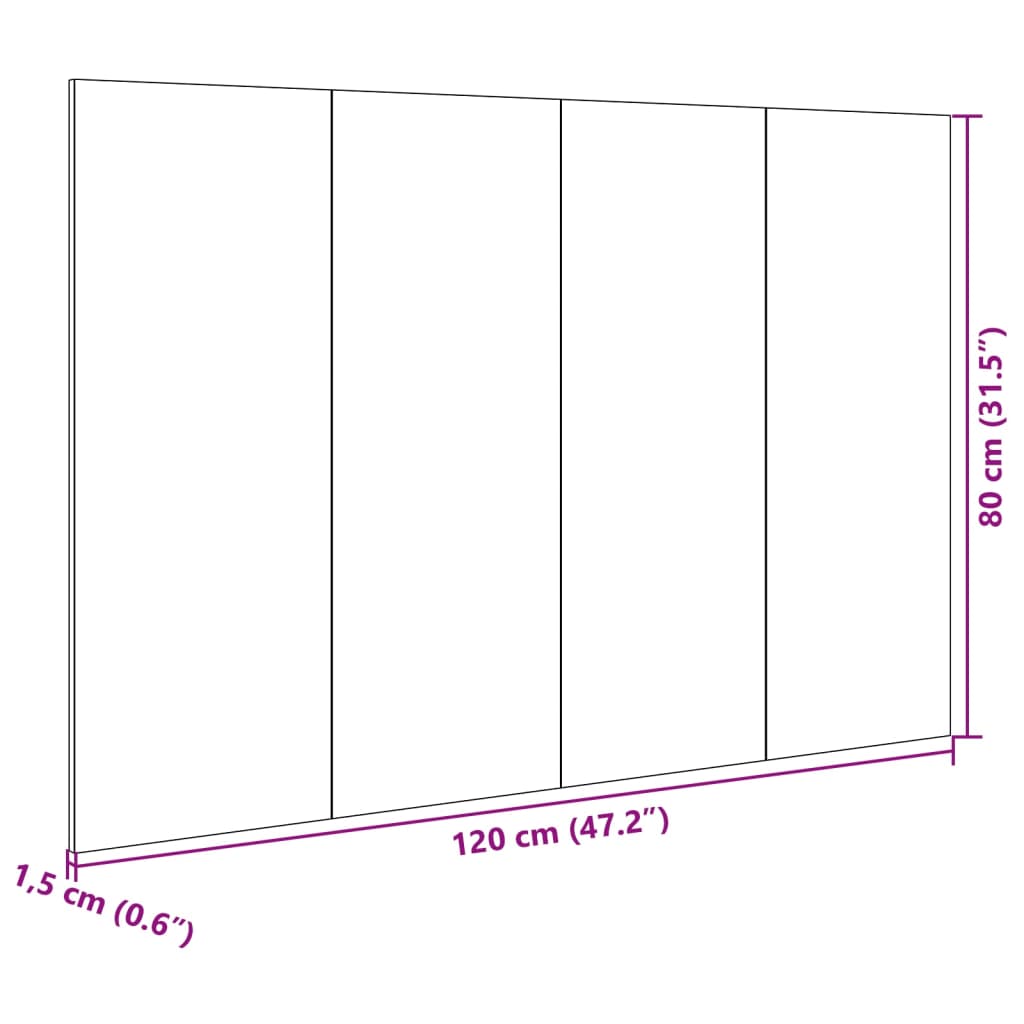 vidaXL Hodegavl med skap brun eik 120 cm konstruert tre