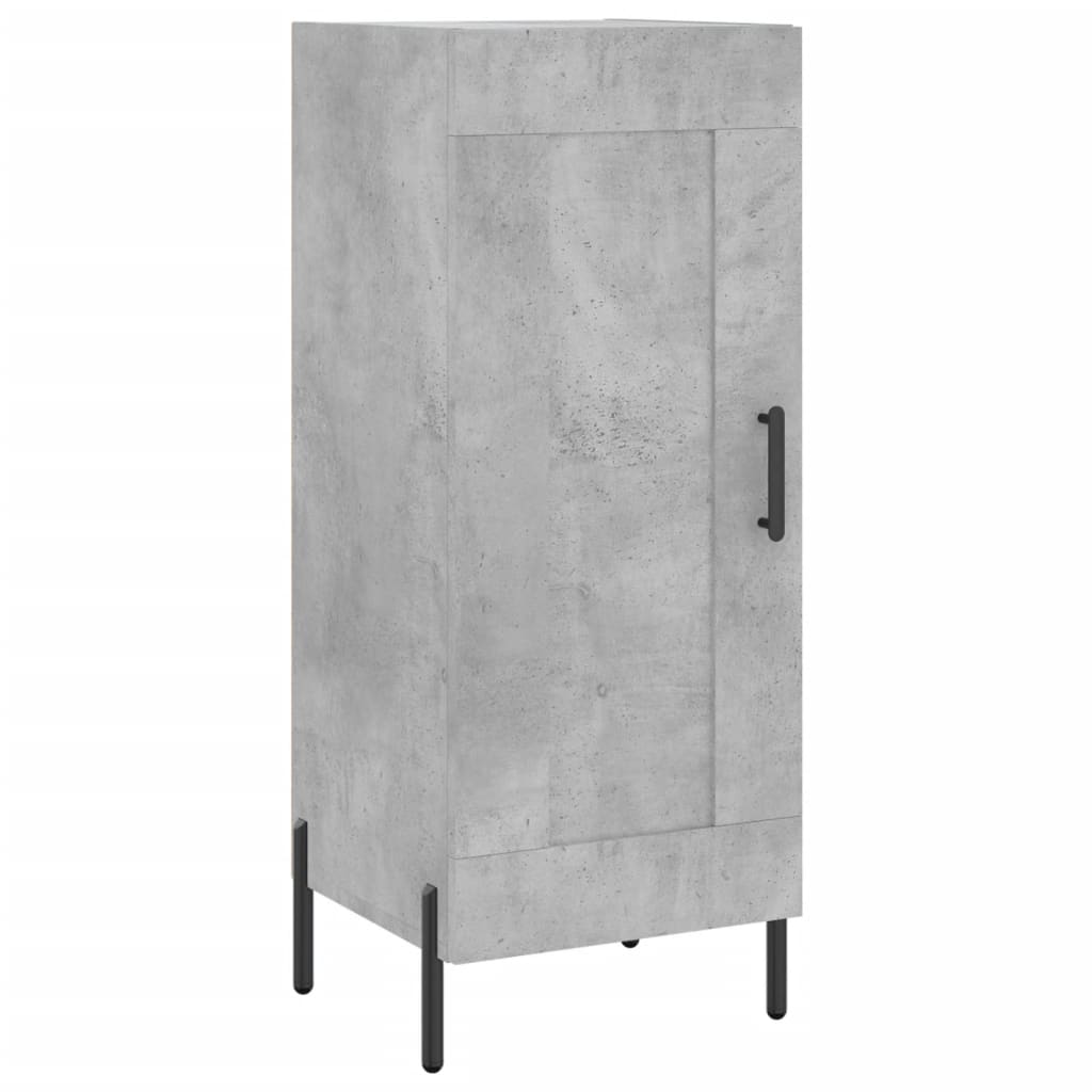 vidaXL Highboard betonggrå 34,5x34x180 cm konstruert tre