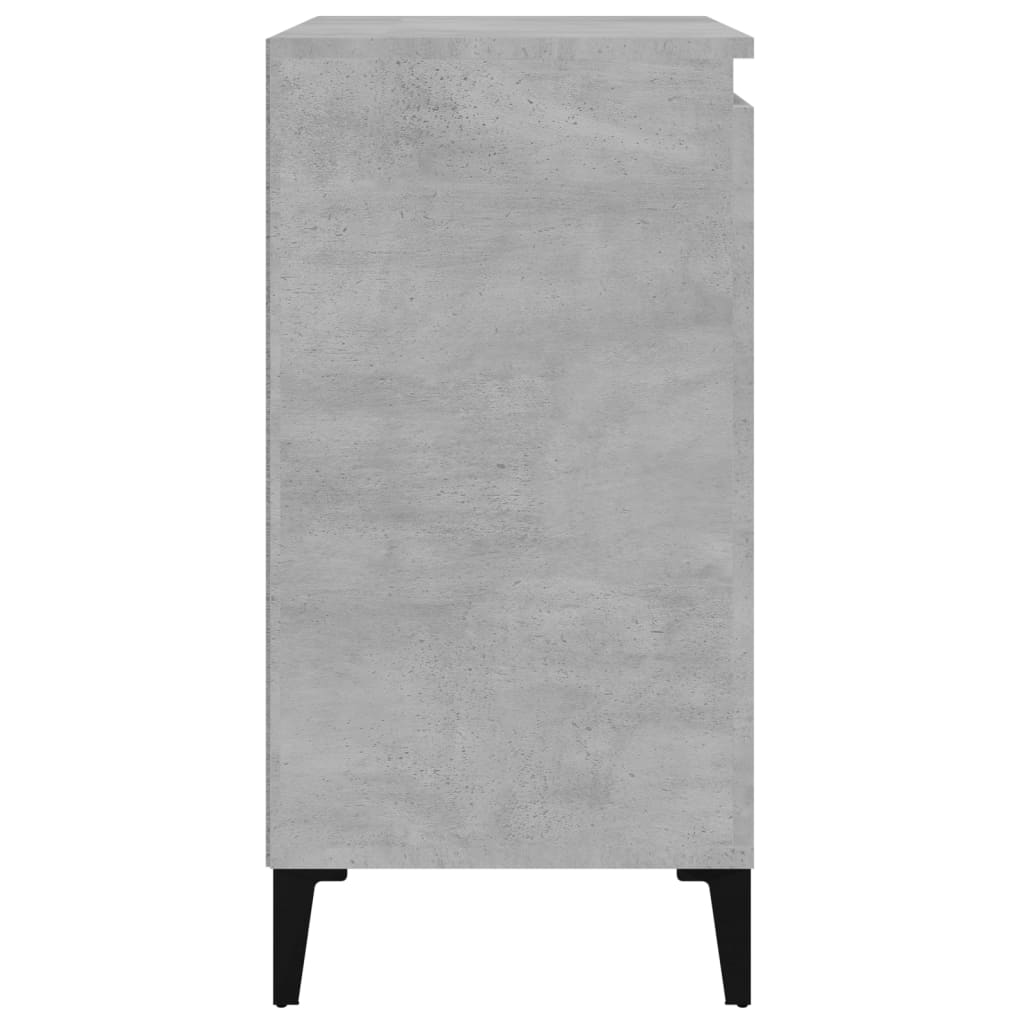 vidaXL Nattbord 2 stk betonggrå 40x35x70 cm konstruert tre