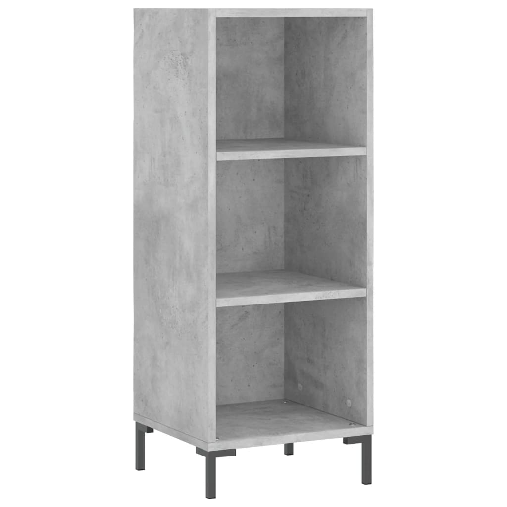 vidaXL Highboard betonggrå 34,5x32,5x180 cm konstruert tre