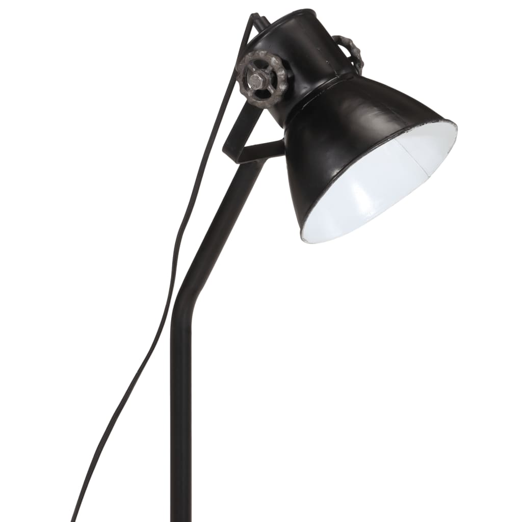 vidaXL Skrivebordslampe 25 W svart 17x17x60 cm E27