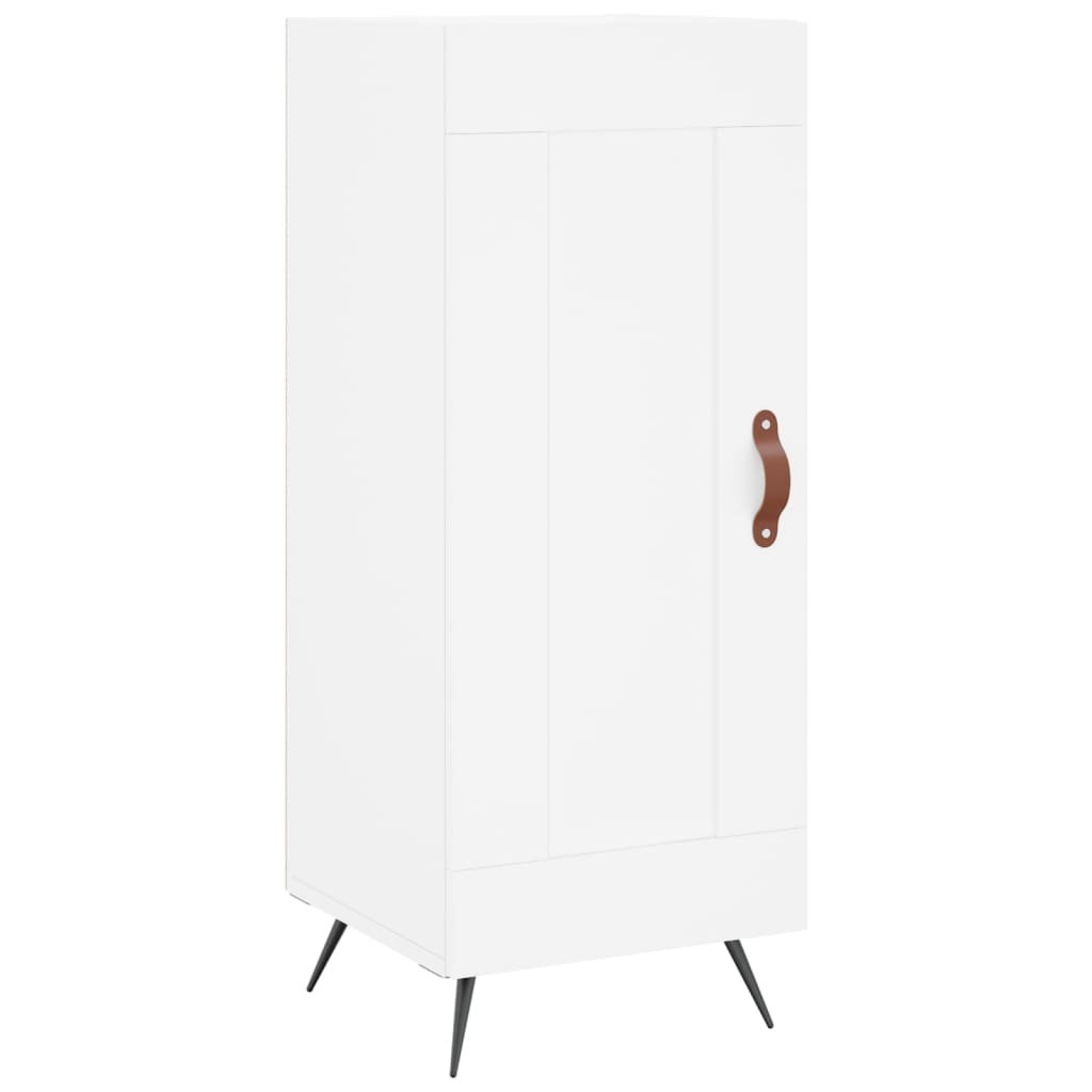 vidaXL Highboard hvit 34,5x34x180 cm konstruert tre