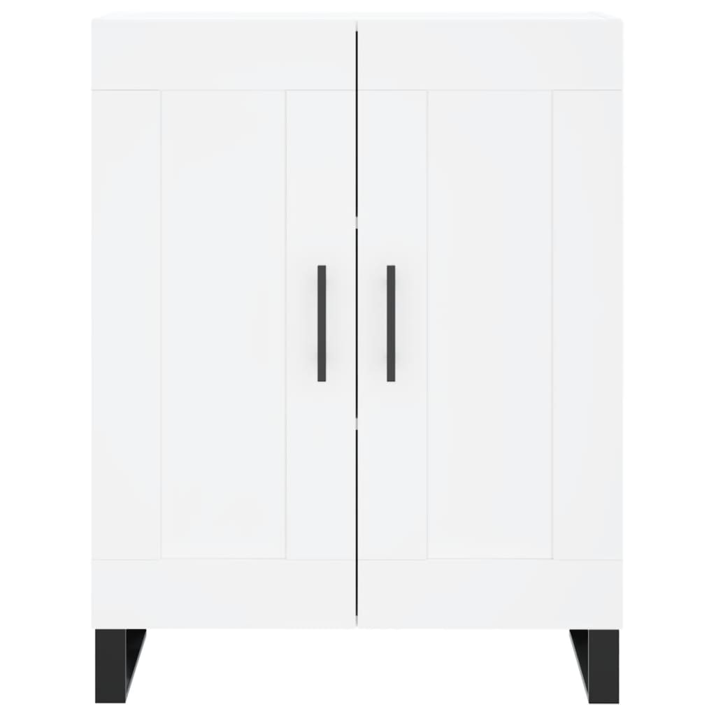 vidaXL Highboard hvit 69,5x34x180 cm konstruert tre