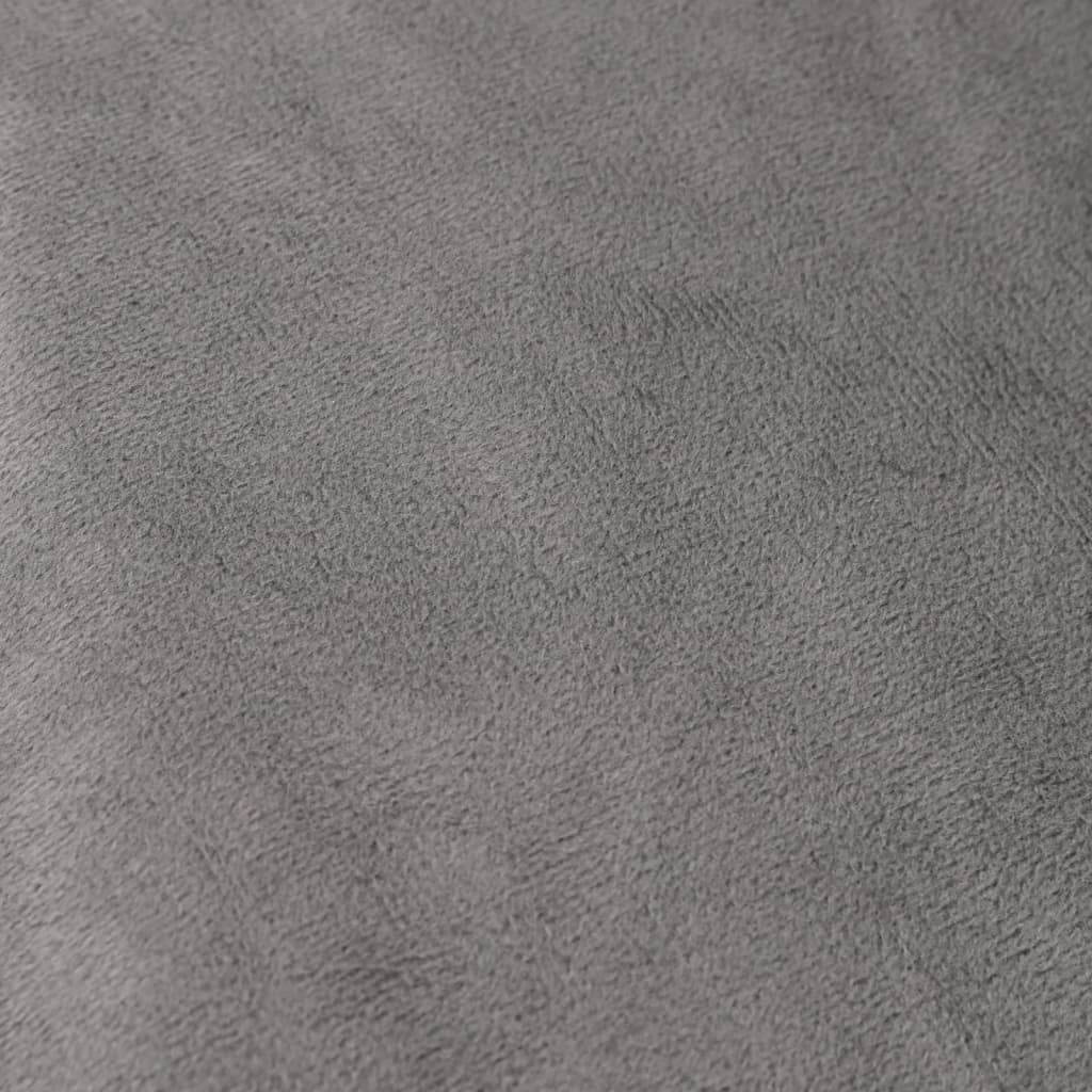 vidaXL Vektdyne med trekk grå 200x220 cm 9 kg stoff