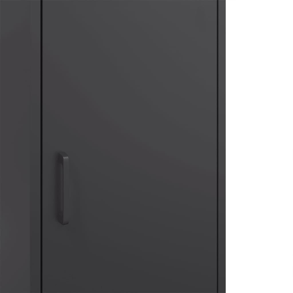 vidaXL Highboard svart 36x39x113 cm stål