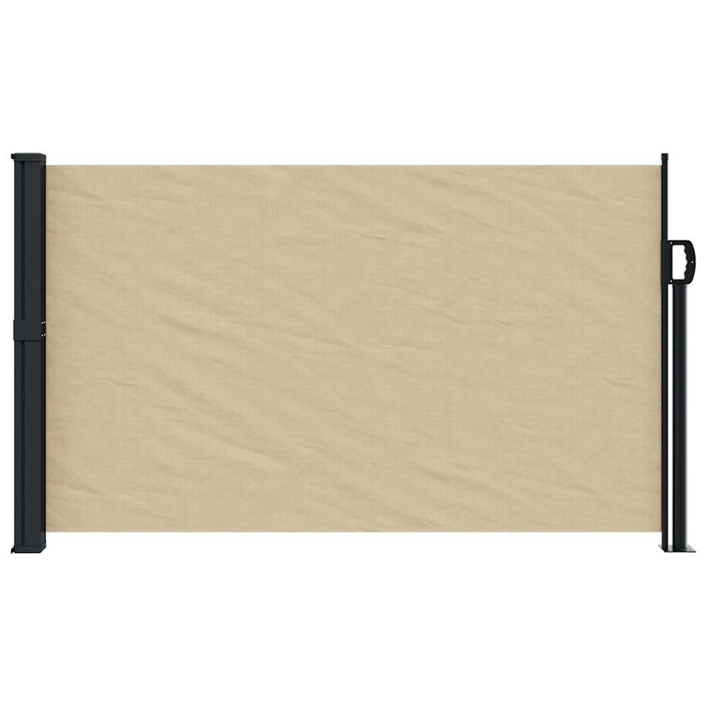 vidaXL Uttrekkbar sidemarkise beige 117x300 cm