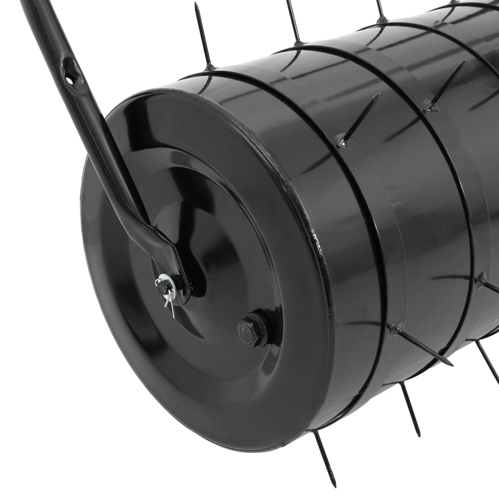 vidaXL Plenrulle med lufter svart 42 L jern og stål