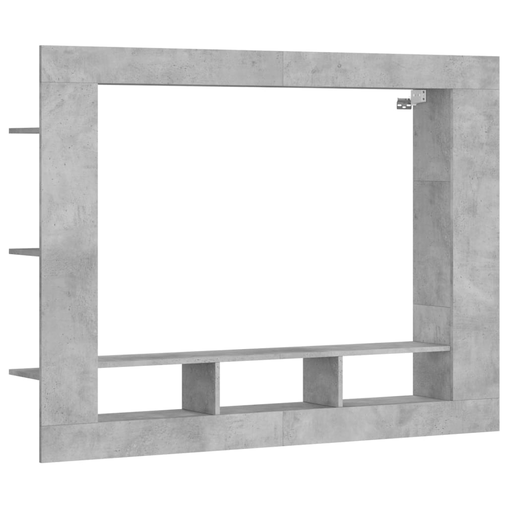 vidaXL TV-benk betonggrå 152x22x113 cm konstruert tre