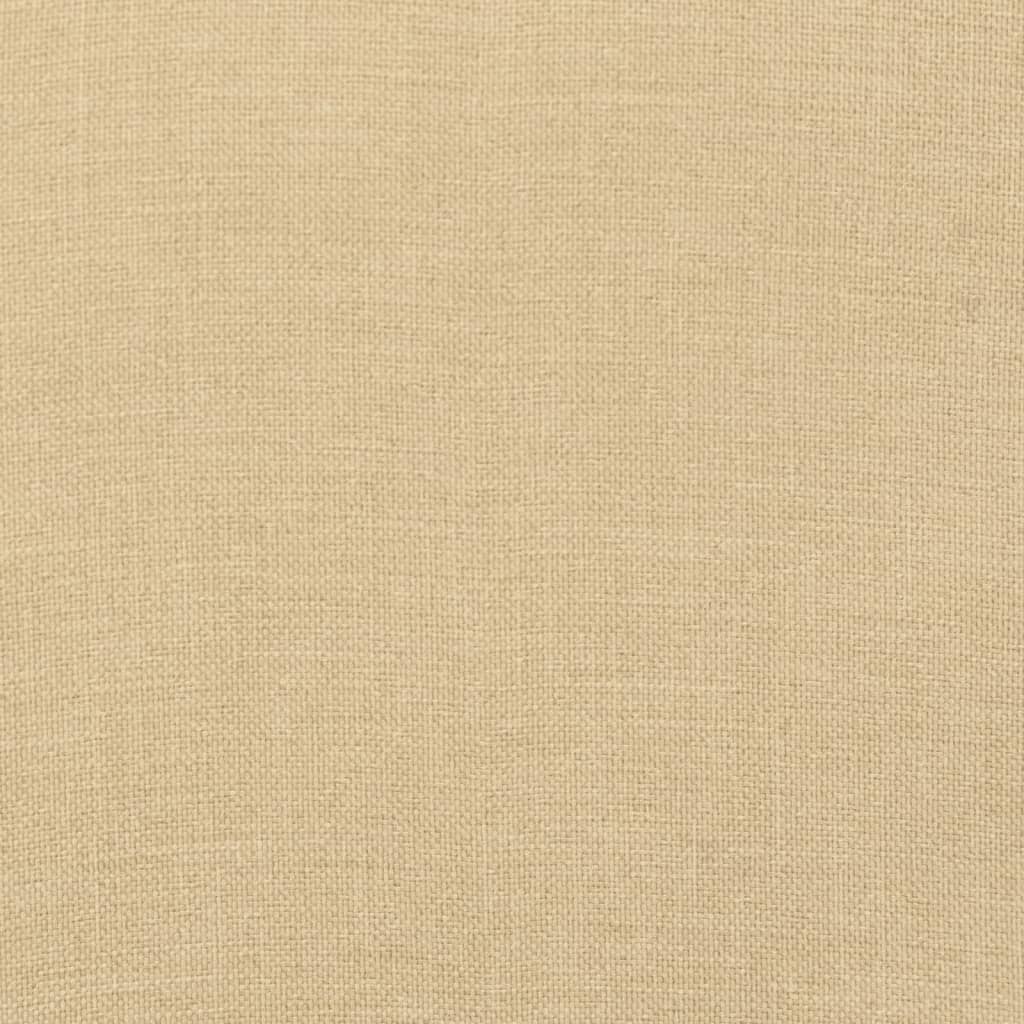 vidaXL Stolputer med lav rygg 6 stk melert beige 100x50x4 cm stoff