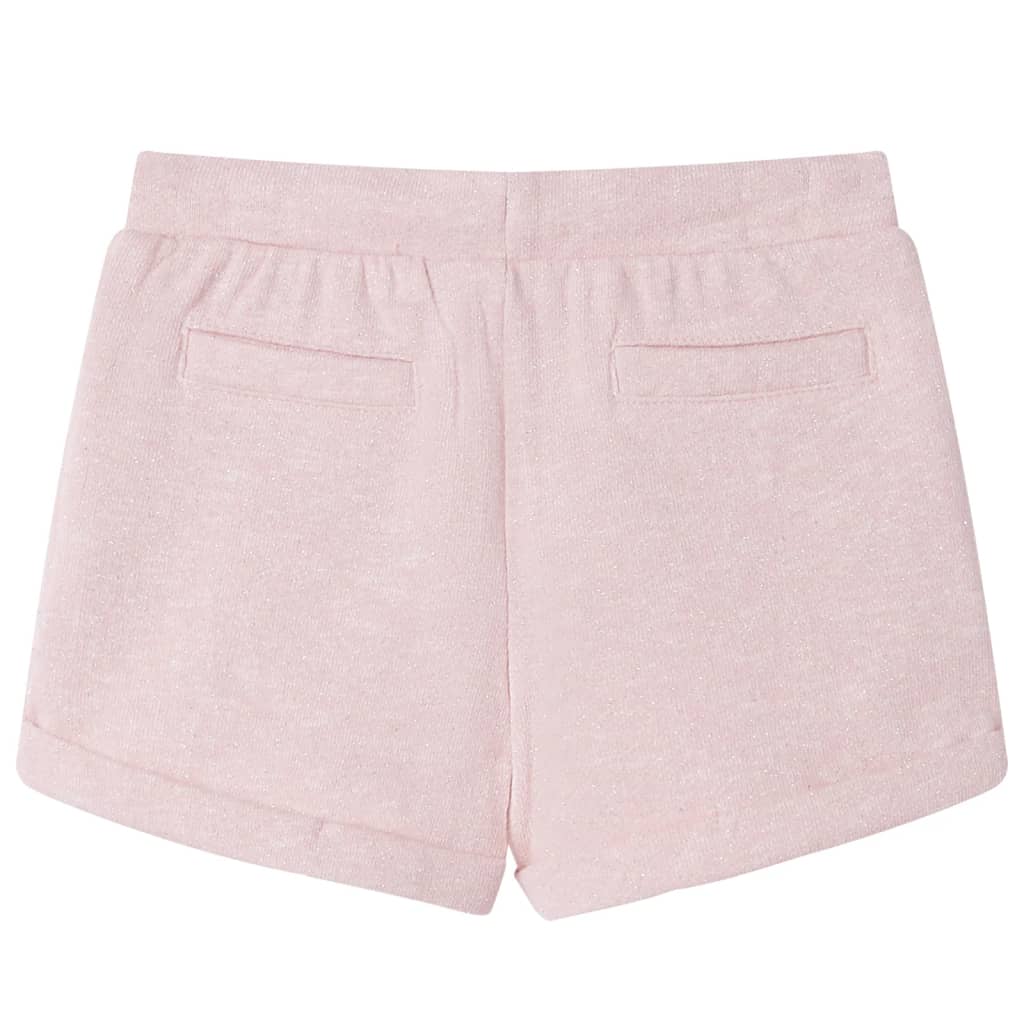 Barneshorts med snor blandet lyserosa 140