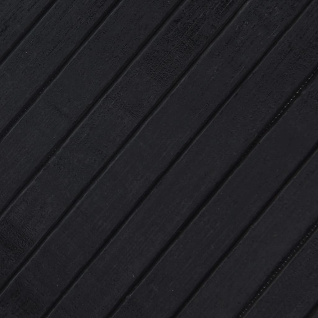 vidaXL Teppe rektangulært svart 100x500 cm bambus