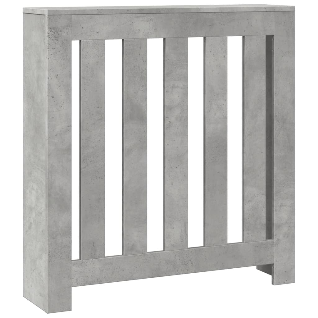 vidaXL Radiatordeksel betonggrå 78x20x82 cm konstruert tre