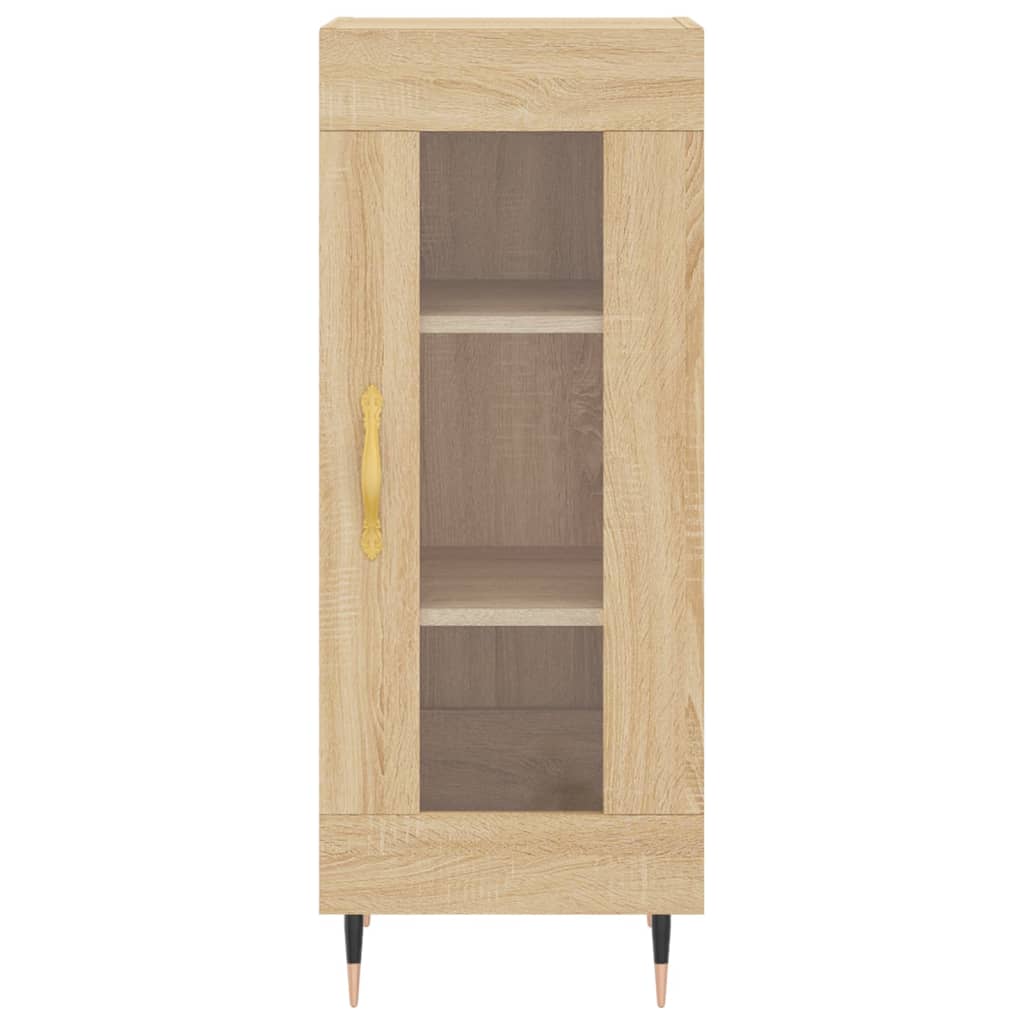 vidaXL Highboard sonoma eik 34,5x34x180 cm konstruert tre