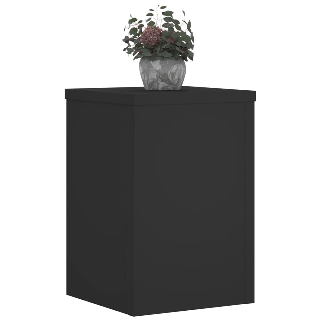 vidaXL Plantestativer 2 stk svart 20x20x30 cm konstruert tre