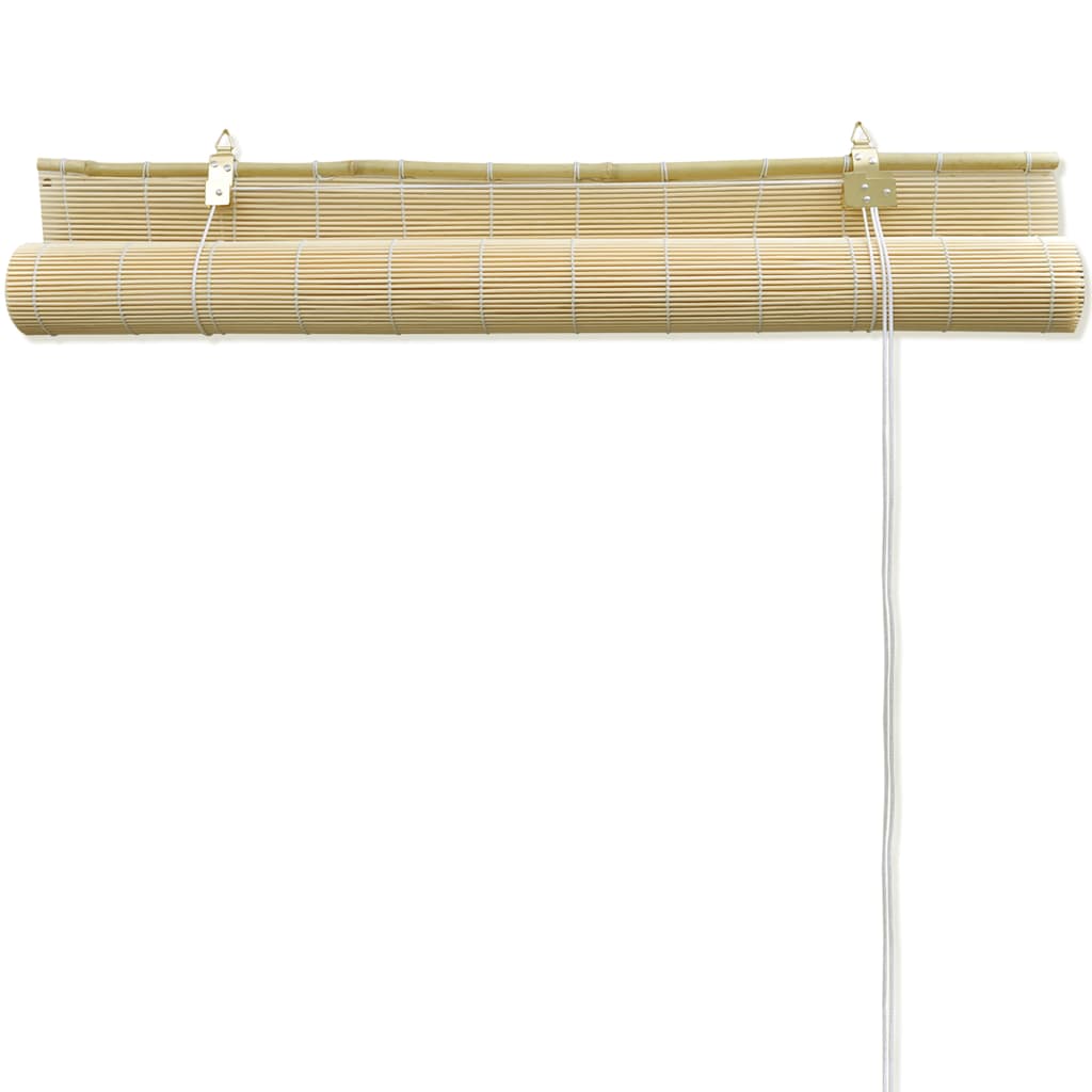vidaXL Rullegardiner naturlig bambus 80 x 160 cm