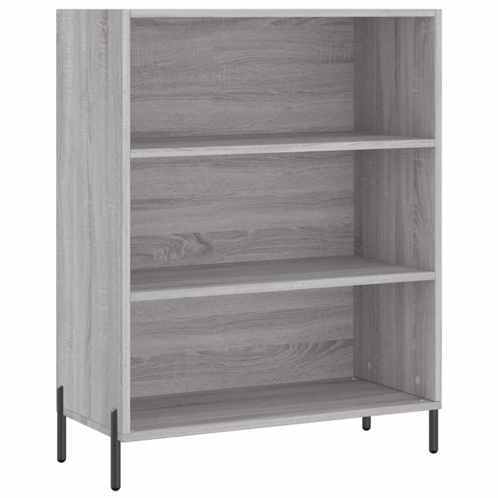 vidaXL Highboard grå sonoma 69,5x34x180 cm konstruert tre