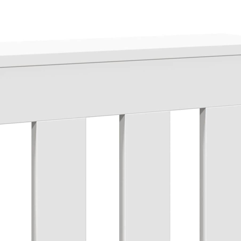 vidaXL Radiatordeksel hvit 78x20x82 cm konstruert tre