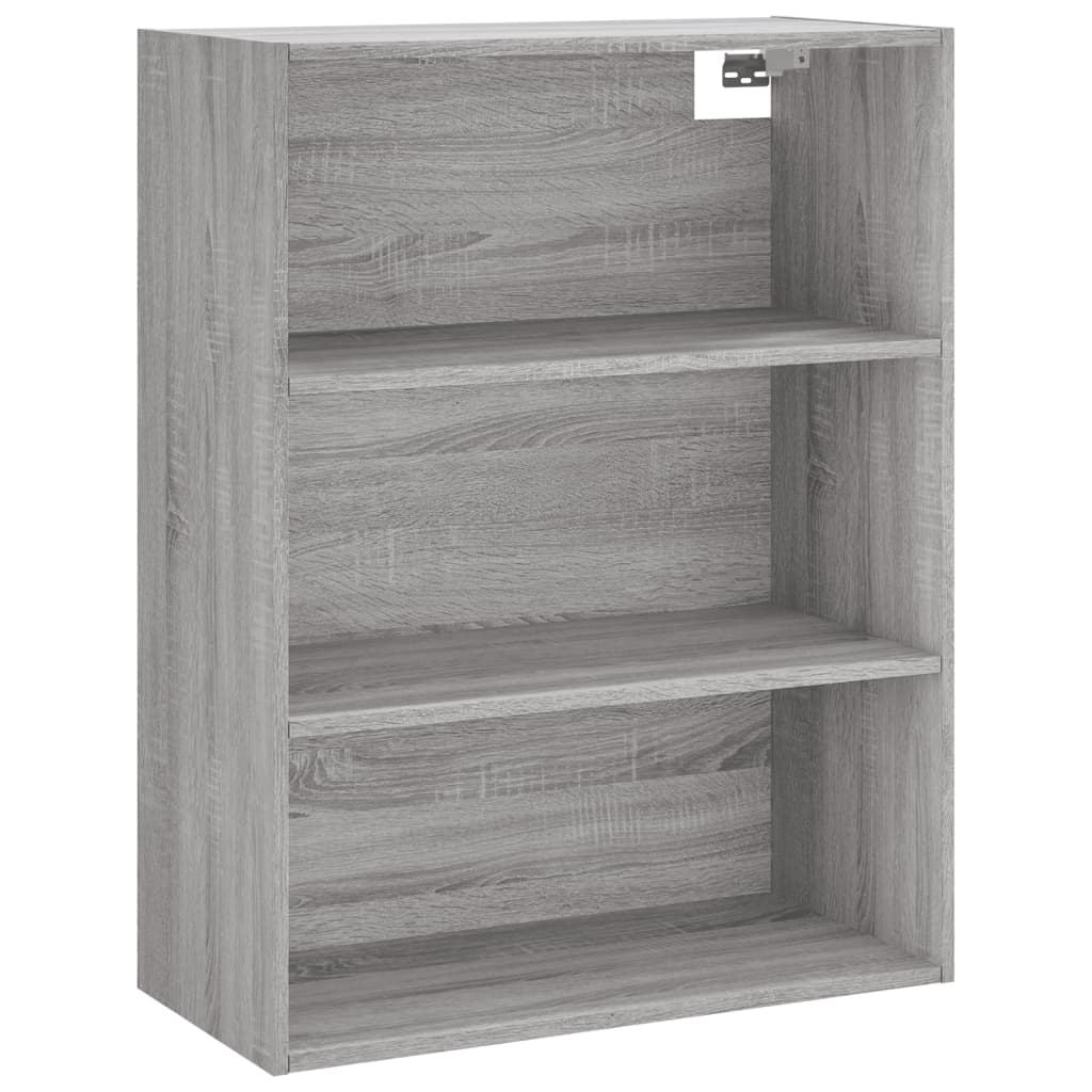 vidaXL Highboard grå sonoma 69,5x34x180 cm konstruert tre