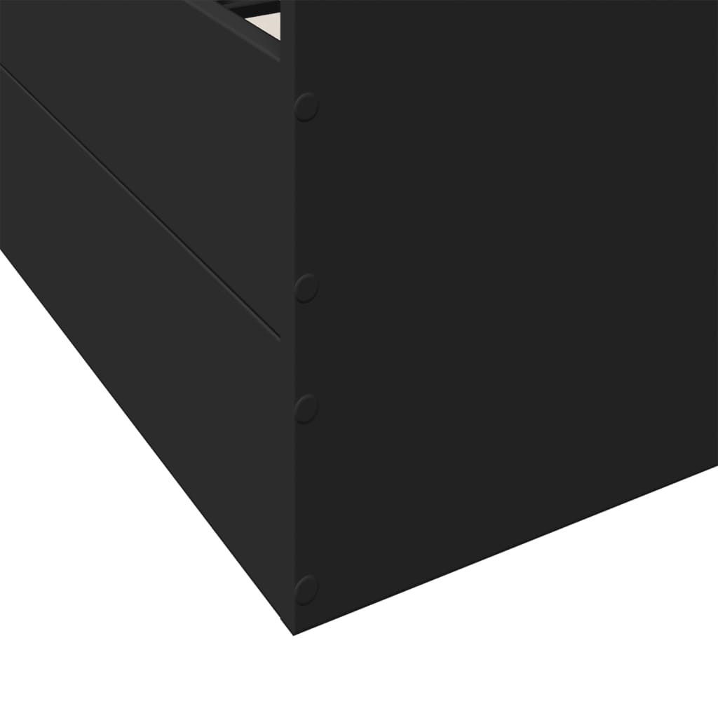 vidaXL Sengeramme med skuffer svart 160x200 cm konstruert tre