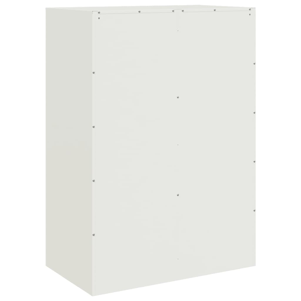 vidaXL Highboard hvit 67x39x95 cm stål