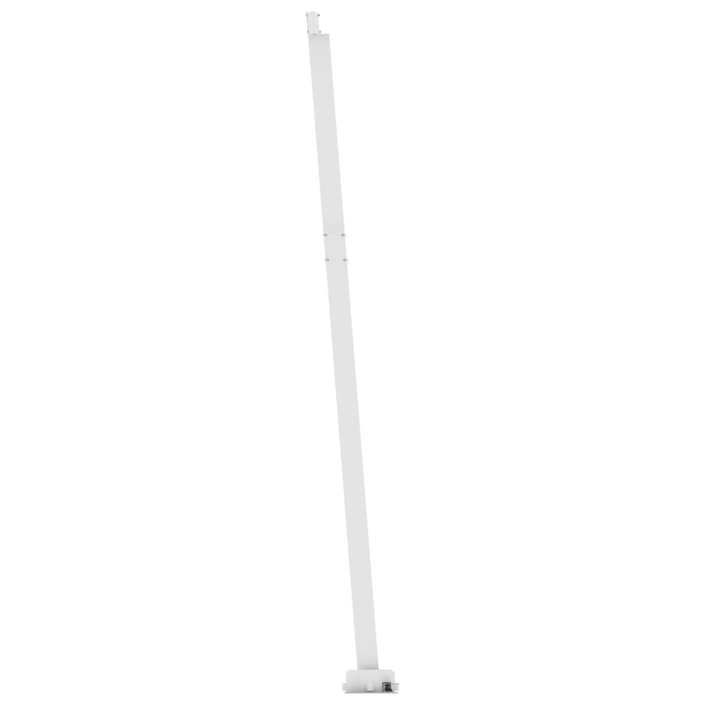 vidaXL Manuell uttrekkbar markise med LED 500x350 cm kremhvit