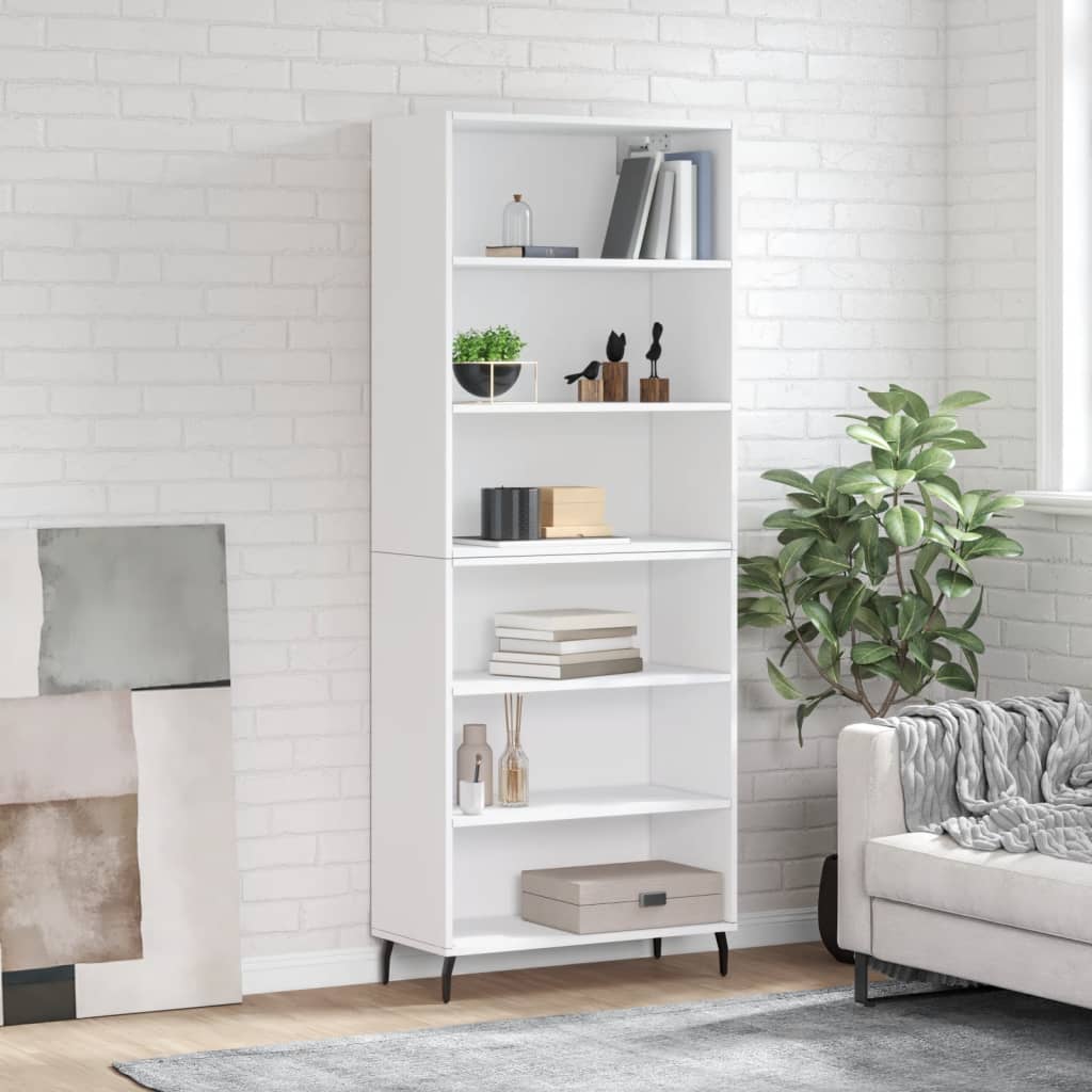 vidaXL Highboard hvit konstruert tre