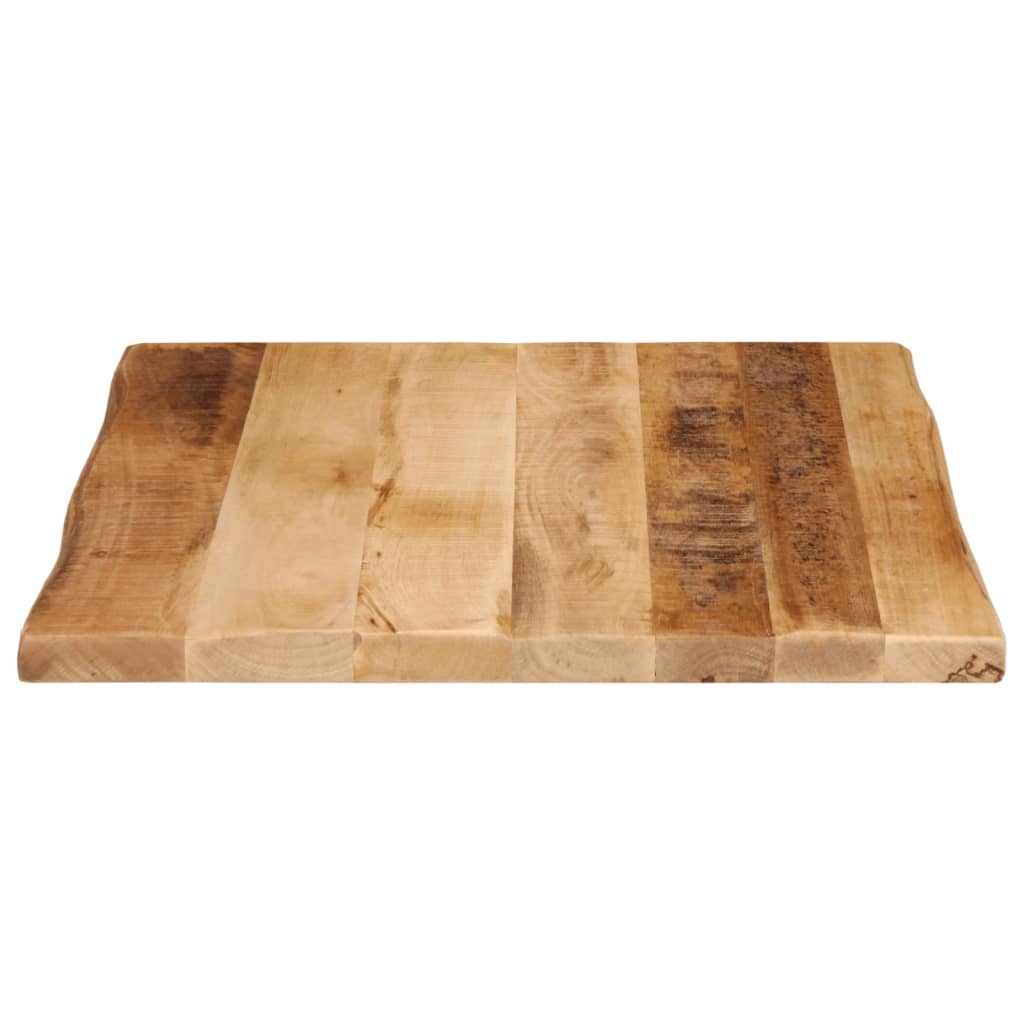 vidaXL Bordplate naturlig kant 60x60x2,5 cm grovt heltre mangotre