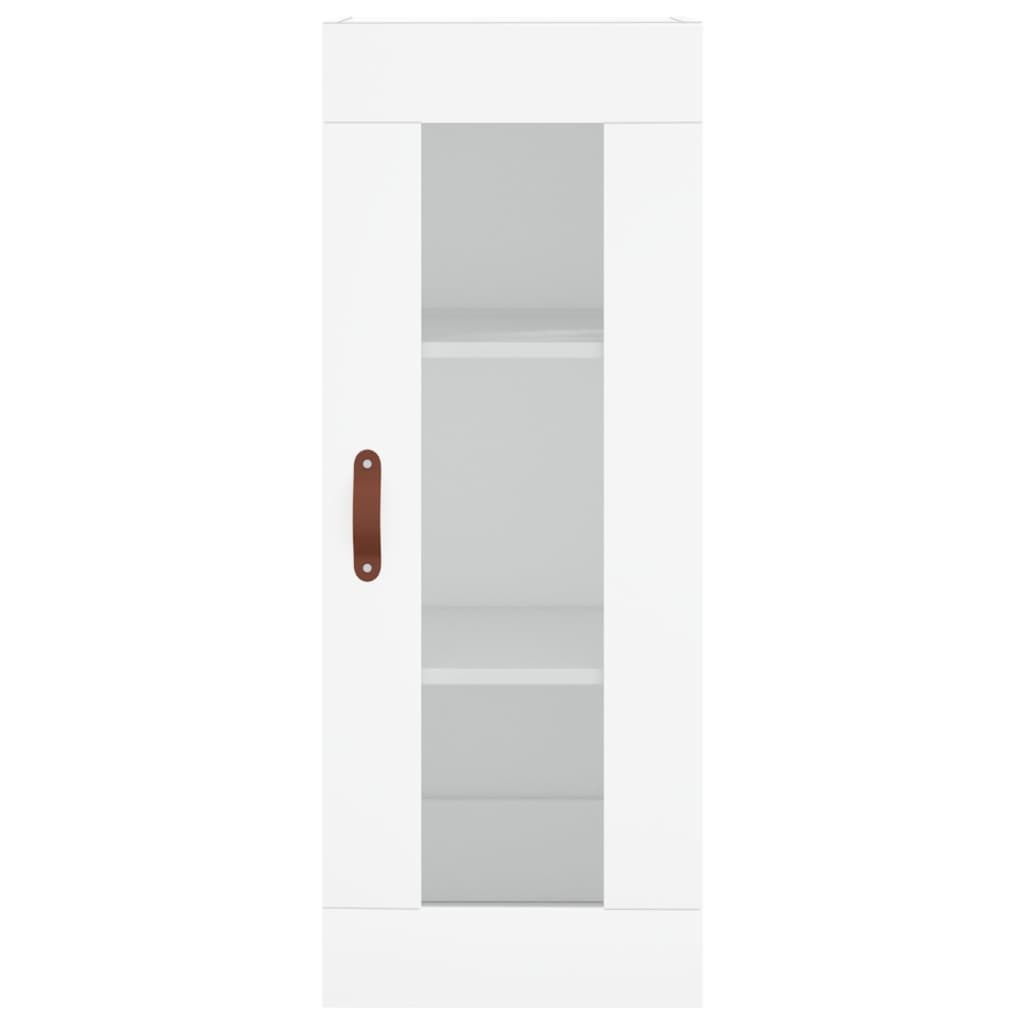 vidaXL Highboard hvit 34,5x34x180 cm konstruert tre