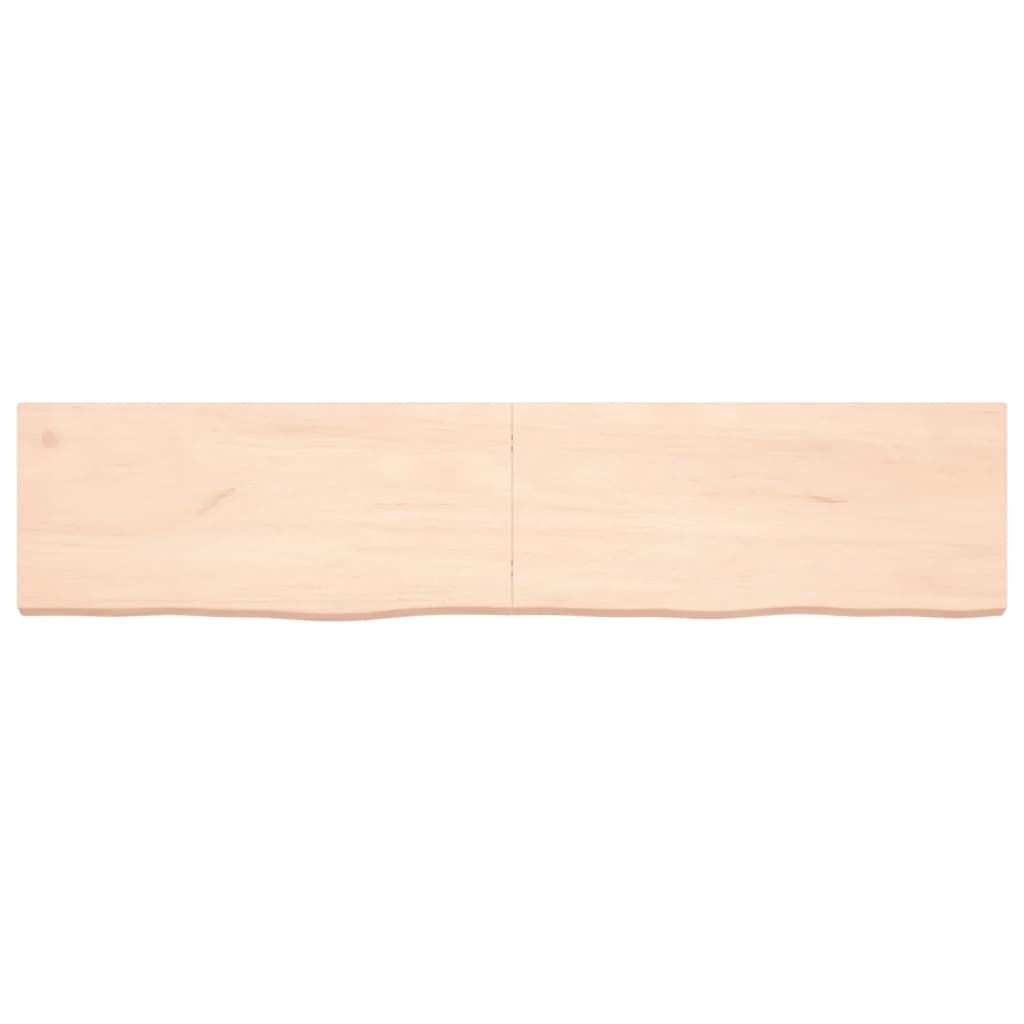 vidaXL Benkeplate til bad 180x40x(2-6) cm ubehandlet heltre