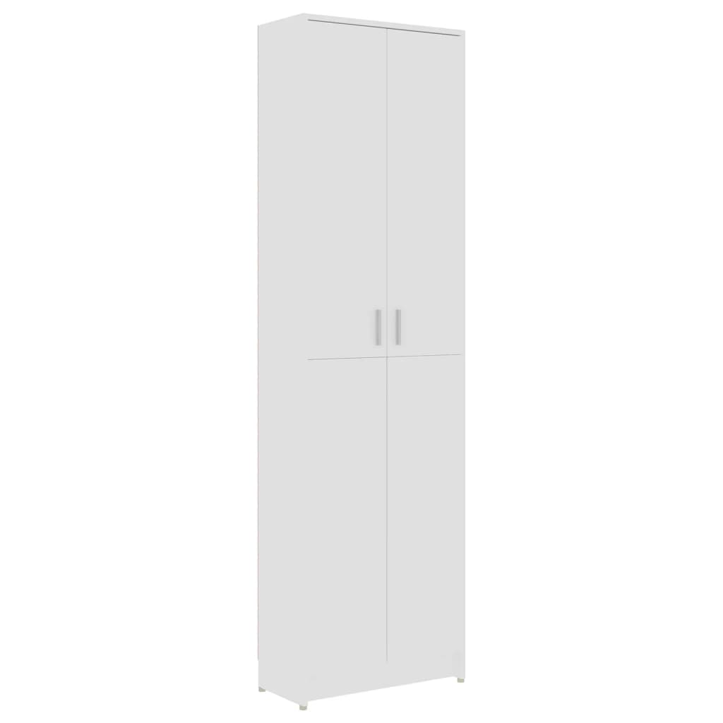 vidaXL Garderobe for gang hvit 55x25x189 cm konstruert tre