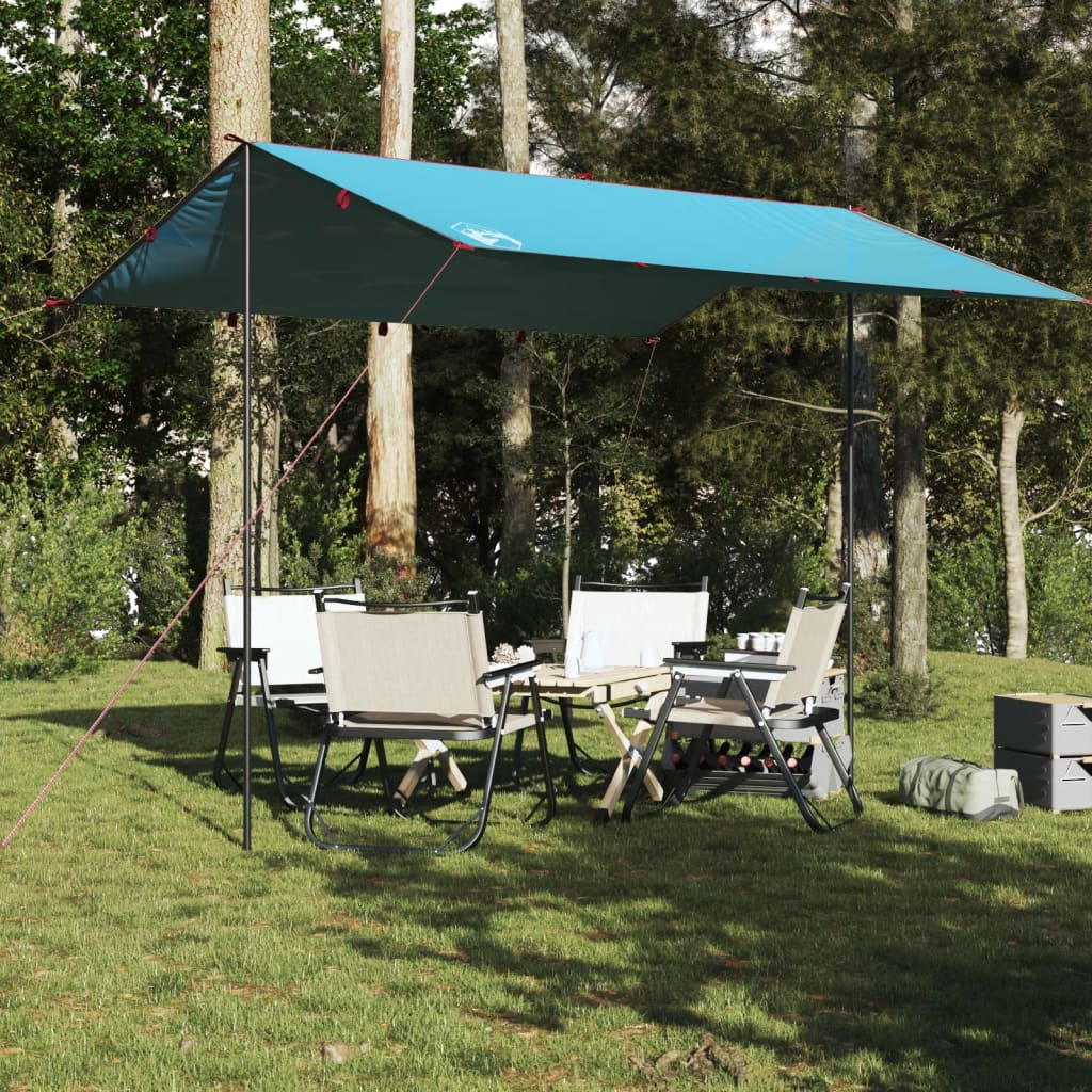 vidaXL Campingpresenning blå 360x294 cm vanntett