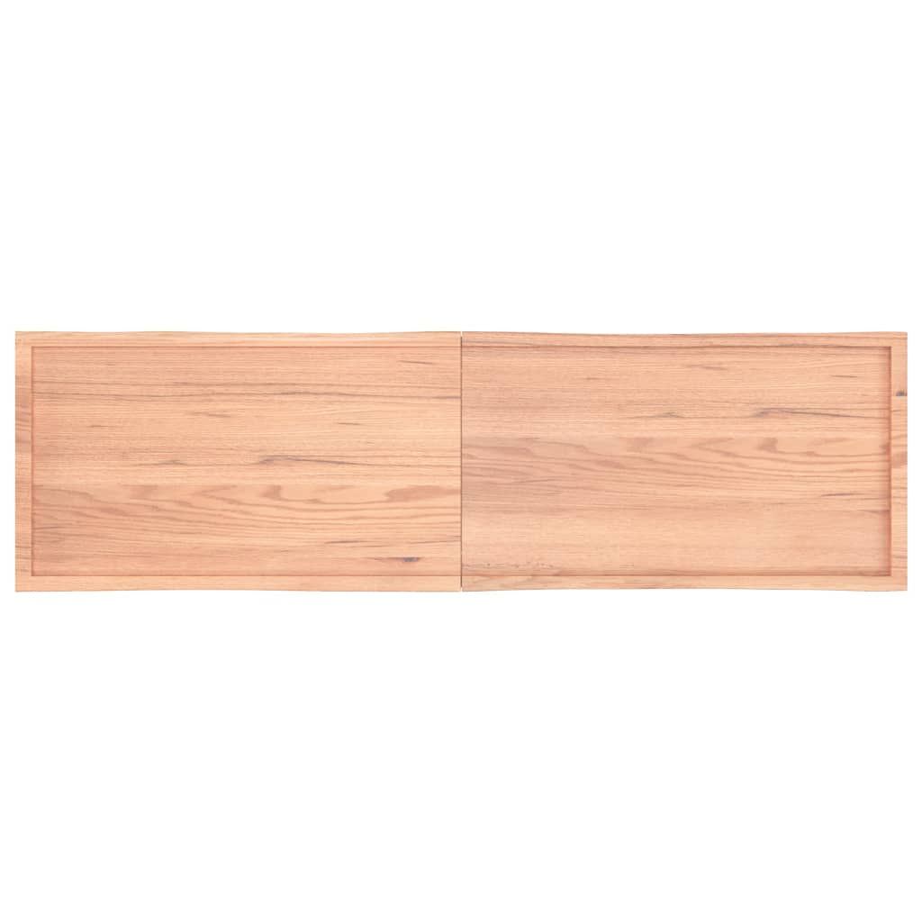 vidaXL Bordplate lysebrun 220x60x(2-6)cm behandlet heltre naturlig