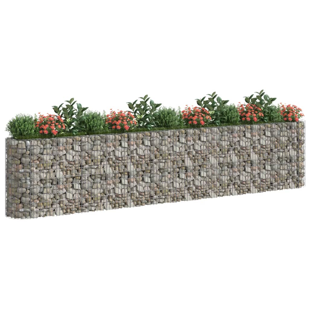 vidaXL Gabion høybed galvanisert jern 470x50x100 cm