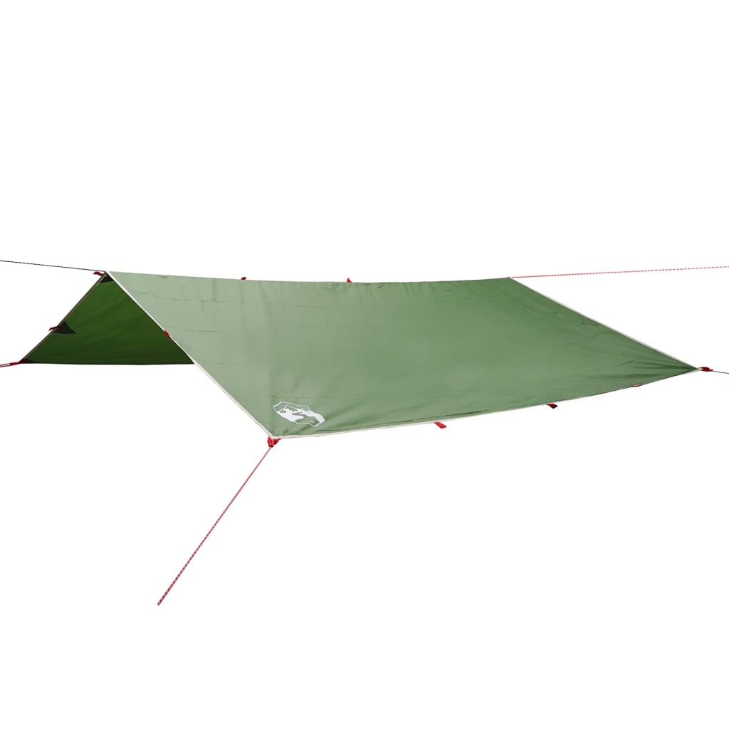 vidaXL Campingpresenning grønn 400x294 cm vanntett