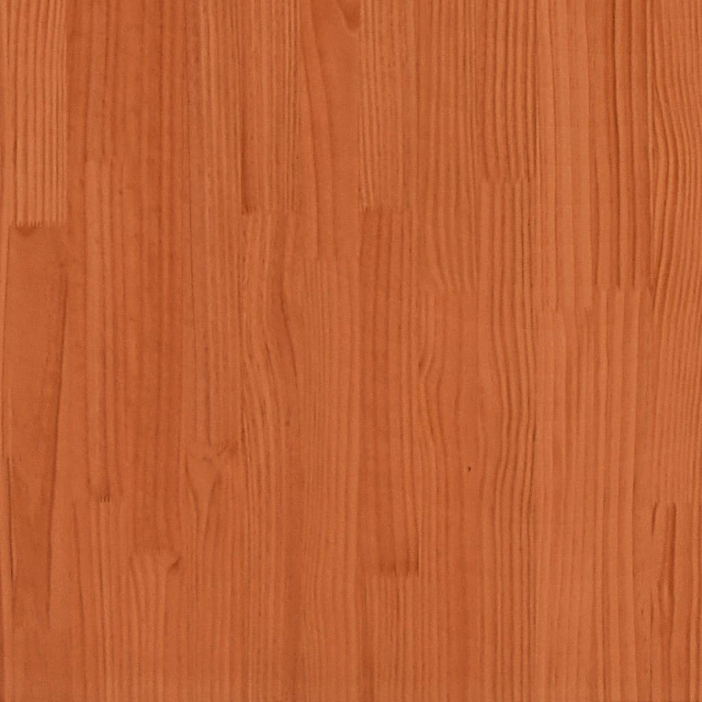 vidaXL Hagesofa med armlene voksbrun 69x62x70,5 cm heltre furu