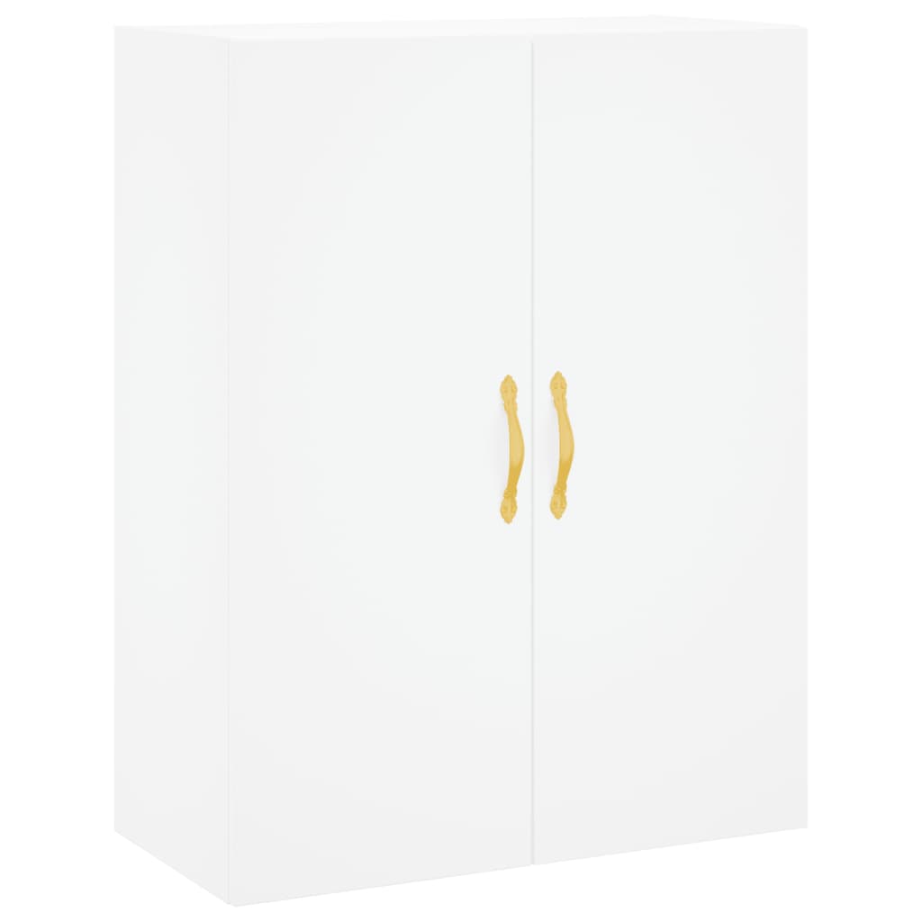 vidaXL Highboard hvit 69,5x34x180 cm konstruert tre