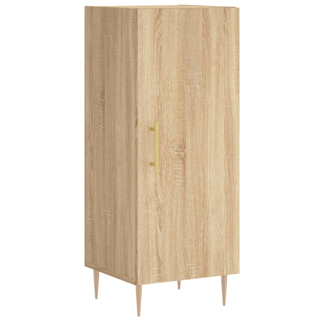 vidaXL Highboard sonoma eik 34,5x34x180 cm konstruert tre